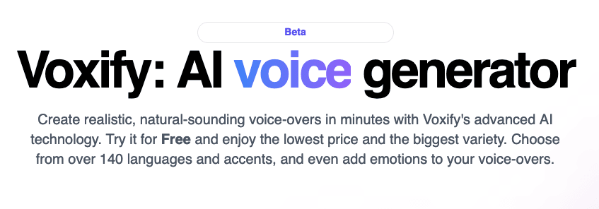 Voxify reviews, Voxify pricing and alternatives
