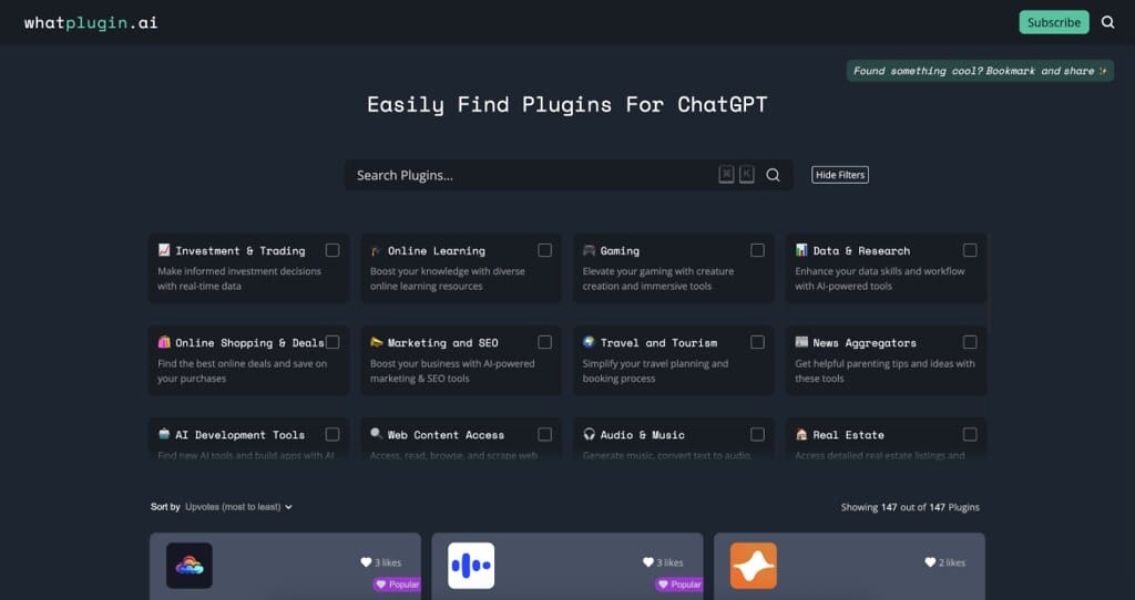 WhatPlugin.ai reviews, WhatPlugin.ai pricing and alternatives
