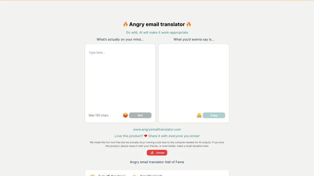 Angry Email Translator reviews, Angry Email Translator pricing and alternatives
