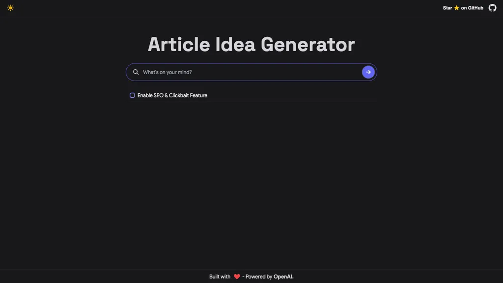 Article Idea Generator reviews, Article Idea Generator pricing and alternatives
