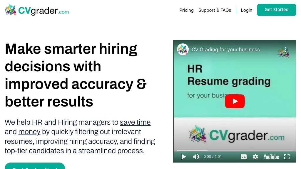 CVGrader reviews, CVGrader pricing and alternatives
