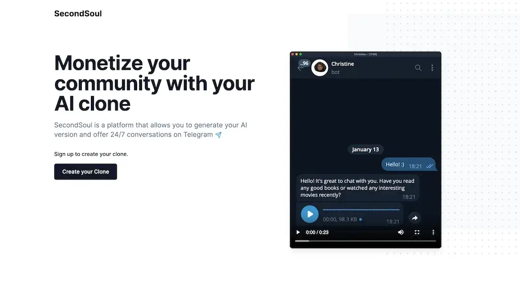 SecondSoul reviews, SecondSoul pricing and alternatives
